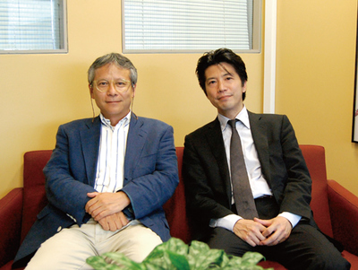 右：関心空間代表取締役　前田邦宏氏<br />左：慶應義塾大学 環境情報学部 准教授 田中浩也氏（撮影：土屋一樹）