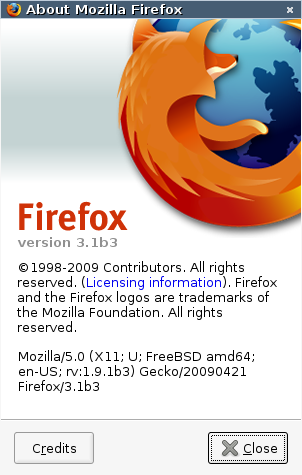 図 Firefox 3.1b3 ― Firefox 3.5 Beta3 図 Firefox 3.1b3 ― Firefox 3.5 Beta3