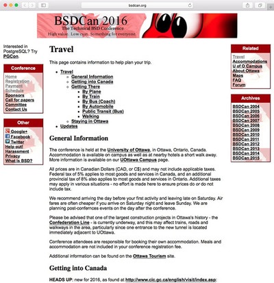 図 BSDCanトラベル情報 図 BSDCanトラベル情報