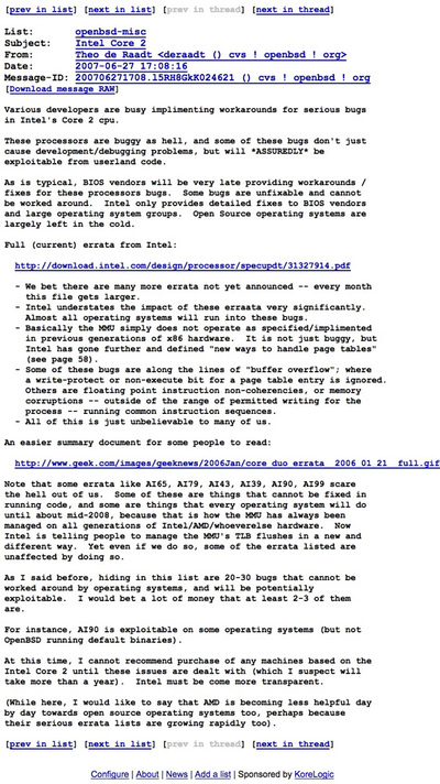Intel Core 2|openbsd-misc Intel Core 2|openbsd-misc