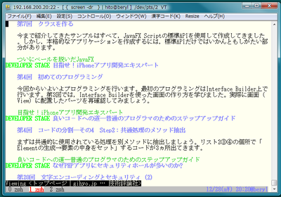 図4　Tera Termによるターミナル操作