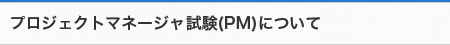プロジェクトマネージャ試験（PM）について