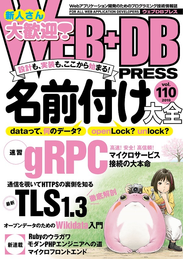 「WEB+DB PRESS Vol.110  サポートページ」のカバー画像