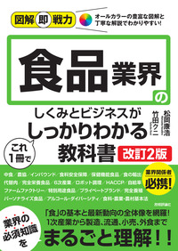 書籍「図解即戦力
食品業界のしくみとビジネスがこれ1冊でしっかりわかる教科書
［改訂2版］」のカバー画像