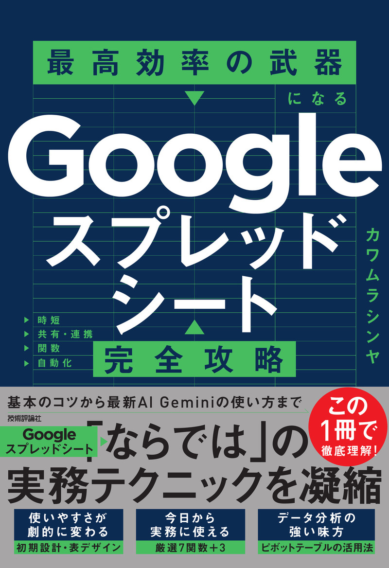 「Googleスプレッドシート完全攻略　最高効率の武器になる」のカバー画像