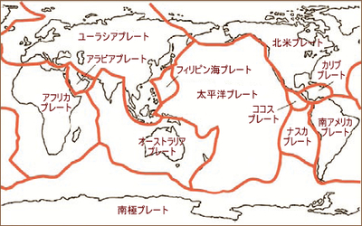 図2 地震の震央とプレート境界は一致する 図2 地震の震央とプレート境界は一致する
