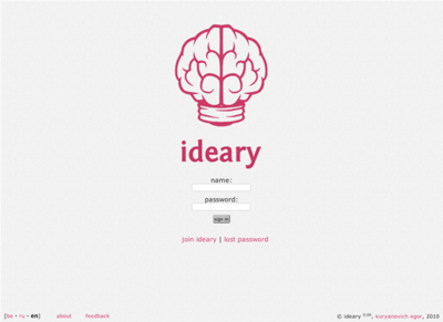 図6　オンラインアイデアメモ帳「ideary」