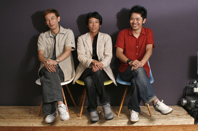 阿部淳也さん（左），森田雄さん（中央），長谷川敦士さん（右）