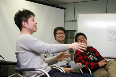 左から，米林さん，久末さん，羽生さん