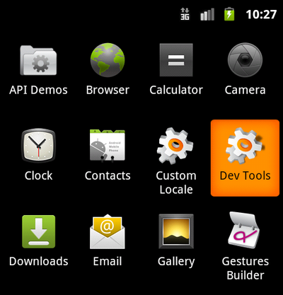 図9 Dev Toolsアプリ 図9 Dev Toolsアプリ