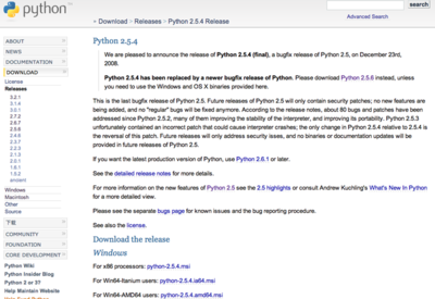 Pythonのダウンロード Pythonのダウンロード
