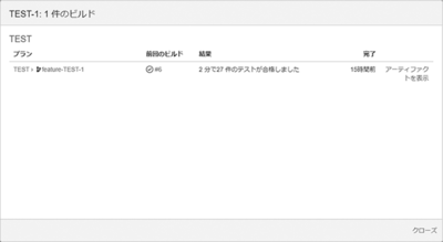 図2 ビルドの詳細情報 図2 ビルドの詳細情報