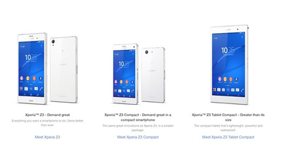 フルラインナップでの登場となったXperia フルラインナップでの登場となったXperia