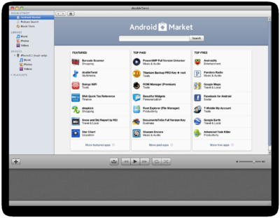 Android Marketを検索する機能まで備わっている Android Marketを検索する機能まで備わっている