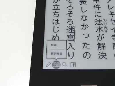 辞書引きをしている様子 辞書引きをしている様子