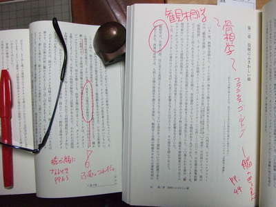 本を読みながら赤字を入れていく 本を読みながら赤字を入れていく