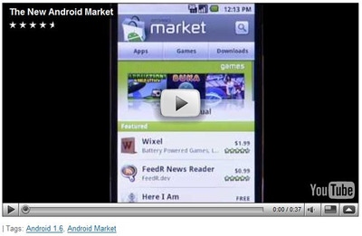 Developer Android on Android Developers Blog               Android Market