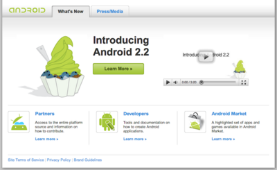 Android 2.0がリリースされてから,一年足らずで64.2%のシェア。驚きの数字ではあるが,新しい技術に興味を持つユーザが多いと読み取ることもできる Android 2.0がリリースされてから,一年足らずで64.2%のシェア。驚きの数字ではあるが,新しい技術に興味を持つユーザが多いと読み取ることもできる