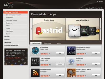 独自のアプリストア「Micro App Store」 独自のアプリストア「Micro App Store」