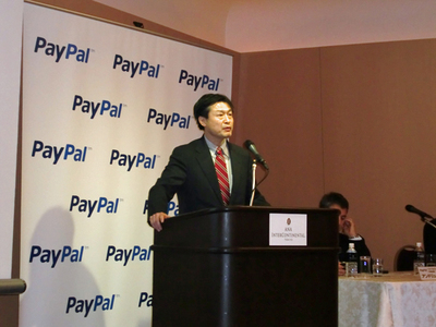 新ソリューションを発表するペイパルジャパン株式会社マーチャントサービス部長 大橋晴彦氏 新ソリューションを発表するペイパルジャパン株式会社マーチャントサービス部長 大橋晴彦氏