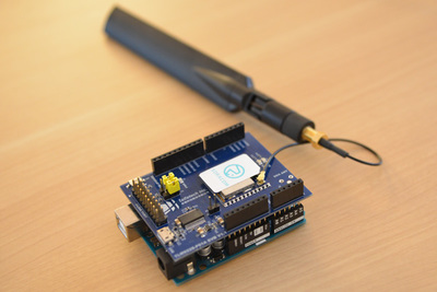 同LoRaデバイス,Arduinoボードに組み込まれている 同LoRaデバイス,Arduinoボードに組み込まれている