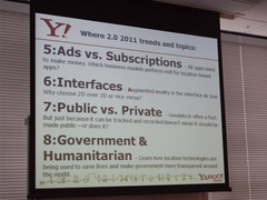 Where 2.0 2011からピックアップした8つのキーワード。HTML5などの技術的なものに加えて「Governmen Where 2.0 2011からピックアップした8つのキーワード。HTML5などの技術的なものに加えて「Governmen