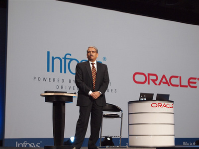 Infosys CEO and Managing Director, Kris Gopalakrishnan氏 Infosys CEO and Managing Director, Kris Gopalakrishnan氏