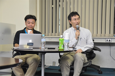 「答える側」のGClue 佐々木陽氏(左)と日本コロナの会 山本直也氏 「答える側」のGClue 佐々木陽氏(左)と日本コロナの会 山本直也氏