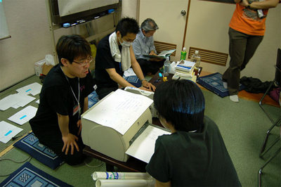 ステップごとの報告の様子 ステップごとの報告の様子