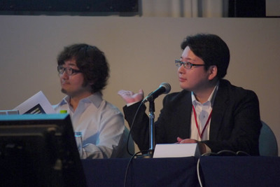 左側:NHN Japan代表取締役の森川氏。右側: NHN Japan執行役員の舛田氏 左側:NHN Japan代表取締役の森川氏。右側: NHN Japan執行役員の舛田氏
