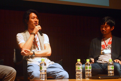 新規気鋭のトライフォートCEO 大竹慎太郎氏(左),nanapi社長 古川健介氏(右) トライフォートCEO 大竹慎太郎氏(左),nanapi社長 古川健介氏(右)