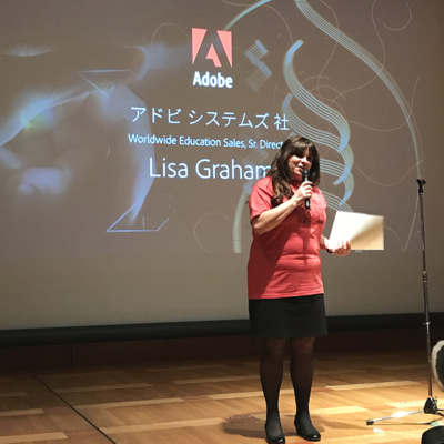 Adobe, Worldwide Education Sales, Senior Director,Lisa Graham氏 Adobe, Worldwide Education Sales, Senior Director,Lisa Graham氏