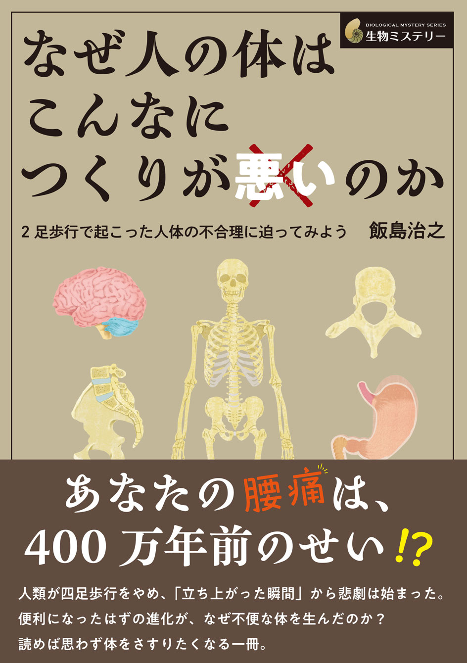 なぜ人の体はこんなにつくりが悪いのか ――2足歩行で起こった人体の不合理に迫ってみよう